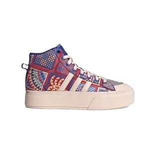 Adidas Women FARM Rio‎ x Bravada 2.0 Platform Mid Patchwork Quilt Shoes Size 8.5